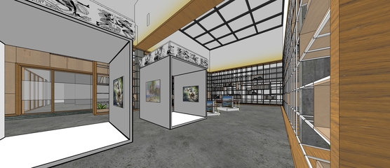 大型美術(shù)館展廳的美術(shù)設計與空間模型構(gòu)建