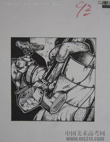 2013年四川美術學院設計基礎優秀試卷剖析 創意與技法的融合